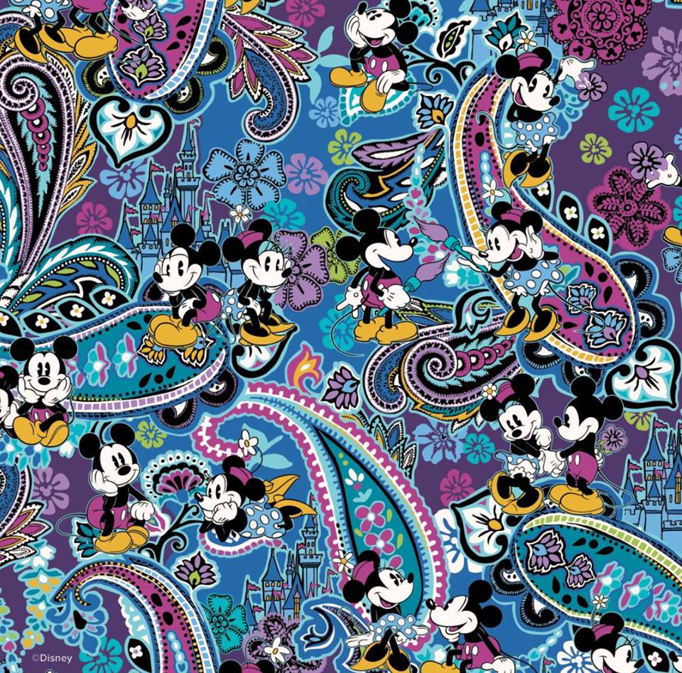 Vera bradley disney store mickey's paisley celebration