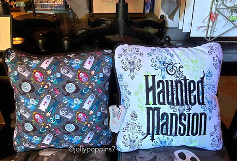 Dooney Bourke Haunted Mansion Pillow Print Reversible The