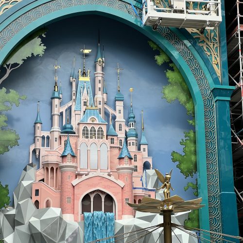 FIRST LOOK! Storybook Castle Installed in Disney Imagination Garden Aboard the Disney Adventure